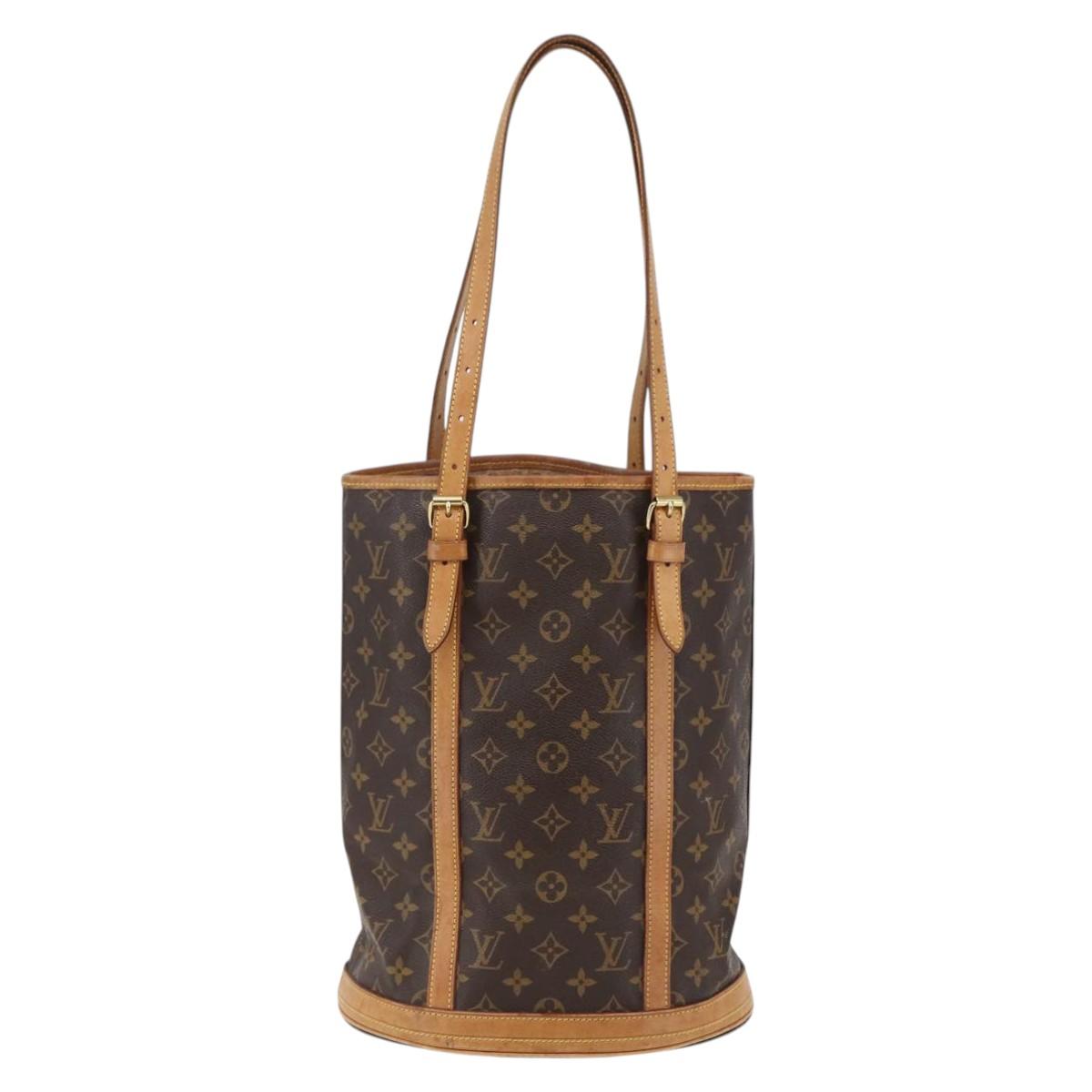 LOUIS VUITTON Monogram Bucket GM Shoulder Bag M42236 LV Auth bs29520