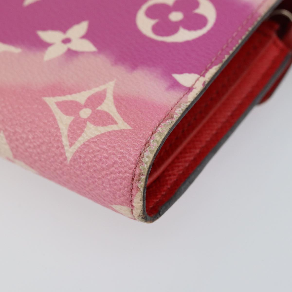 LOUIS VUITTON Escal Portefeuille Victorine Wallet Red M68842 LV Auth bs29522