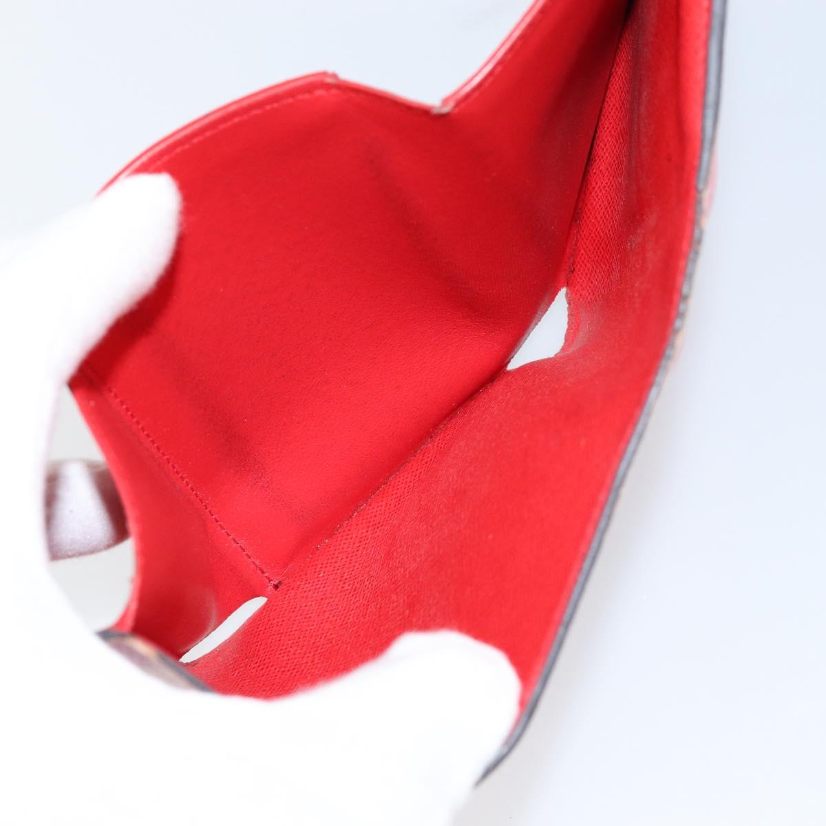 LOUIS VUITTON Escal Portefeuille Victorine Wallet Red M68842 LV Auth bs29522