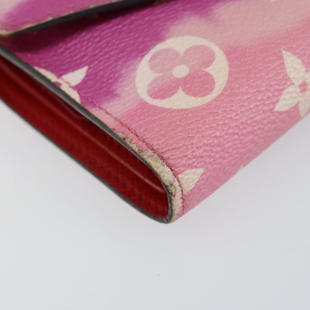 LOUIS VUITTON Escal Portefeuille Victorine Wallet Red M68842 LV Auth bs29522