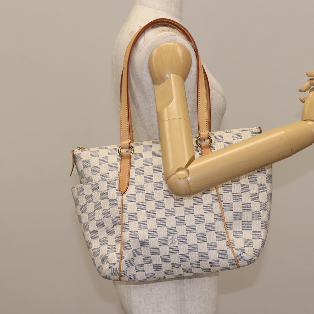 LOUIS VUITTON Damier Azur Totally PM Tote Bag N51261 LV Auth bs29529