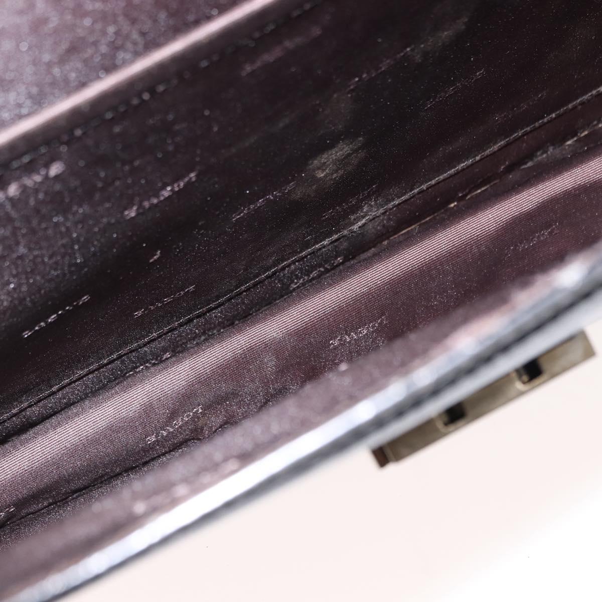 LOEWE Briefcase Leather Dark Brown Auth bs29533