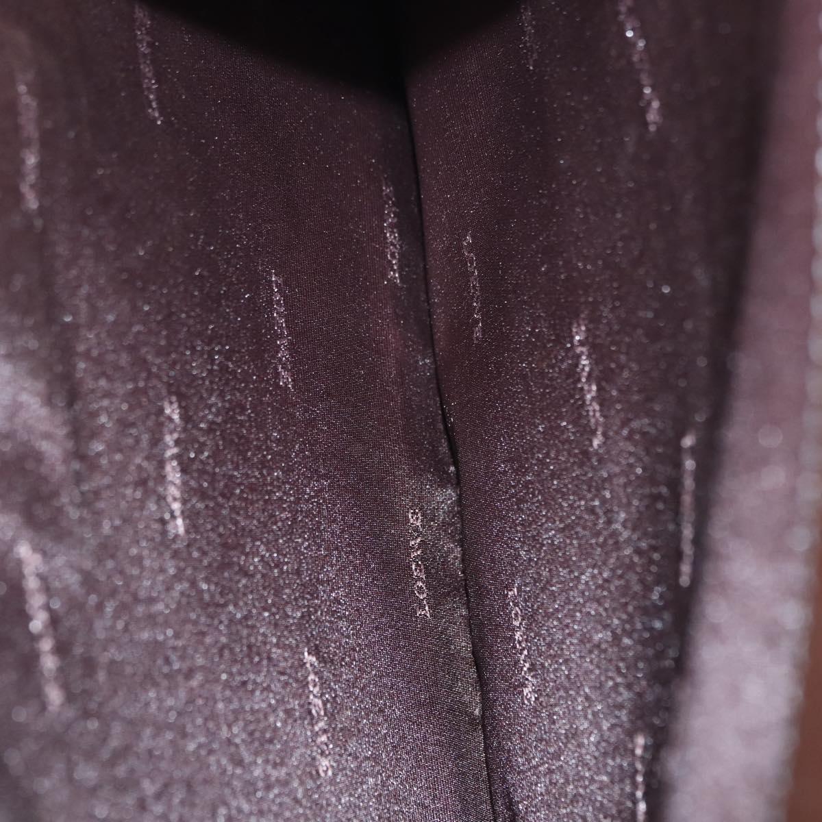 LOEWE Briefcase Leather Dark Brown Auth bs29533