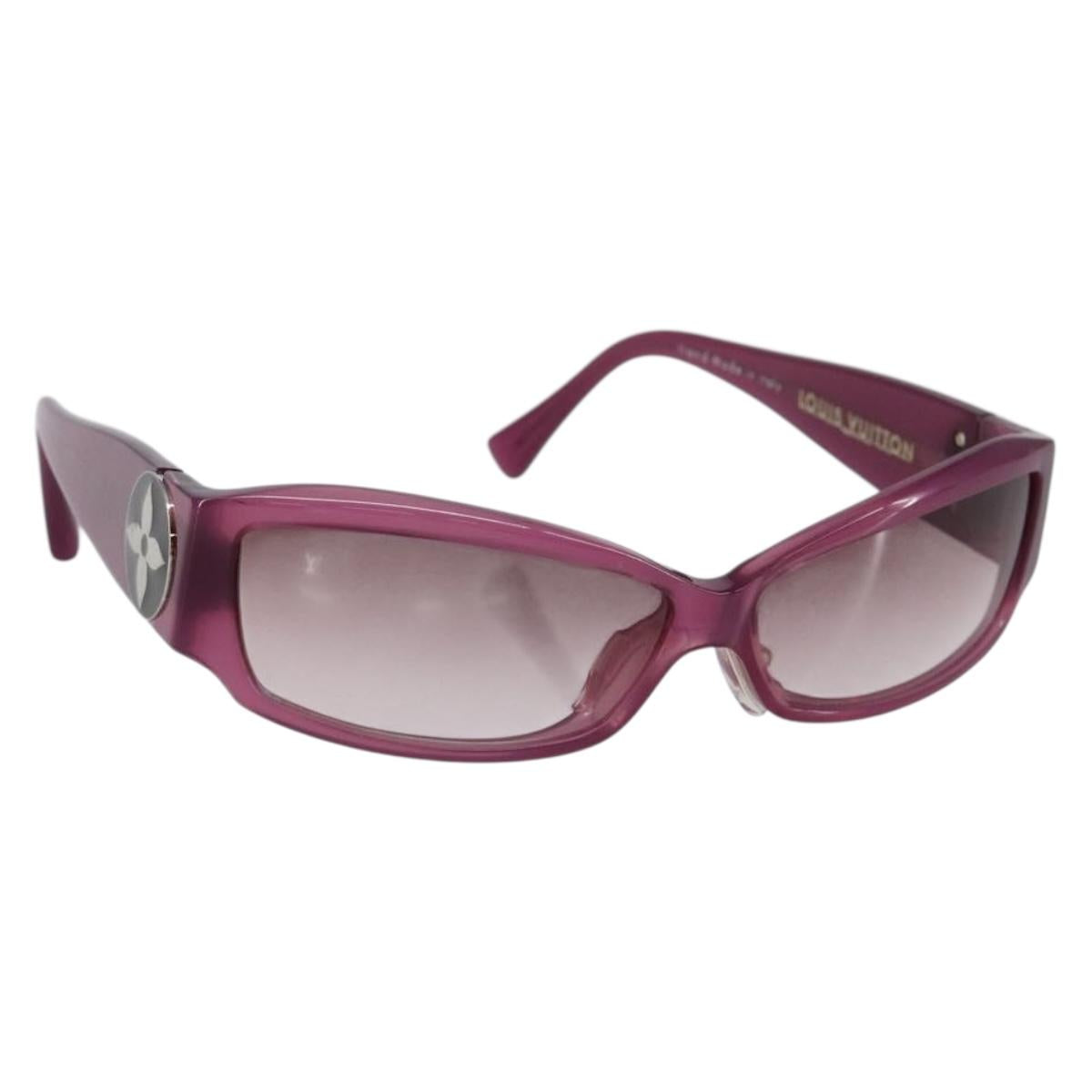 LOUIS VUITTON Sunglasses plastic Pink Z0104E LV Auth bs29541