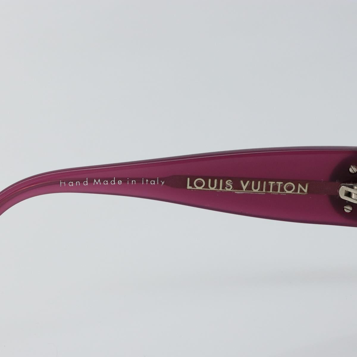 LOUIS VUITTON Sunglasses plastic Pink Z0104E LV Auth bs29541