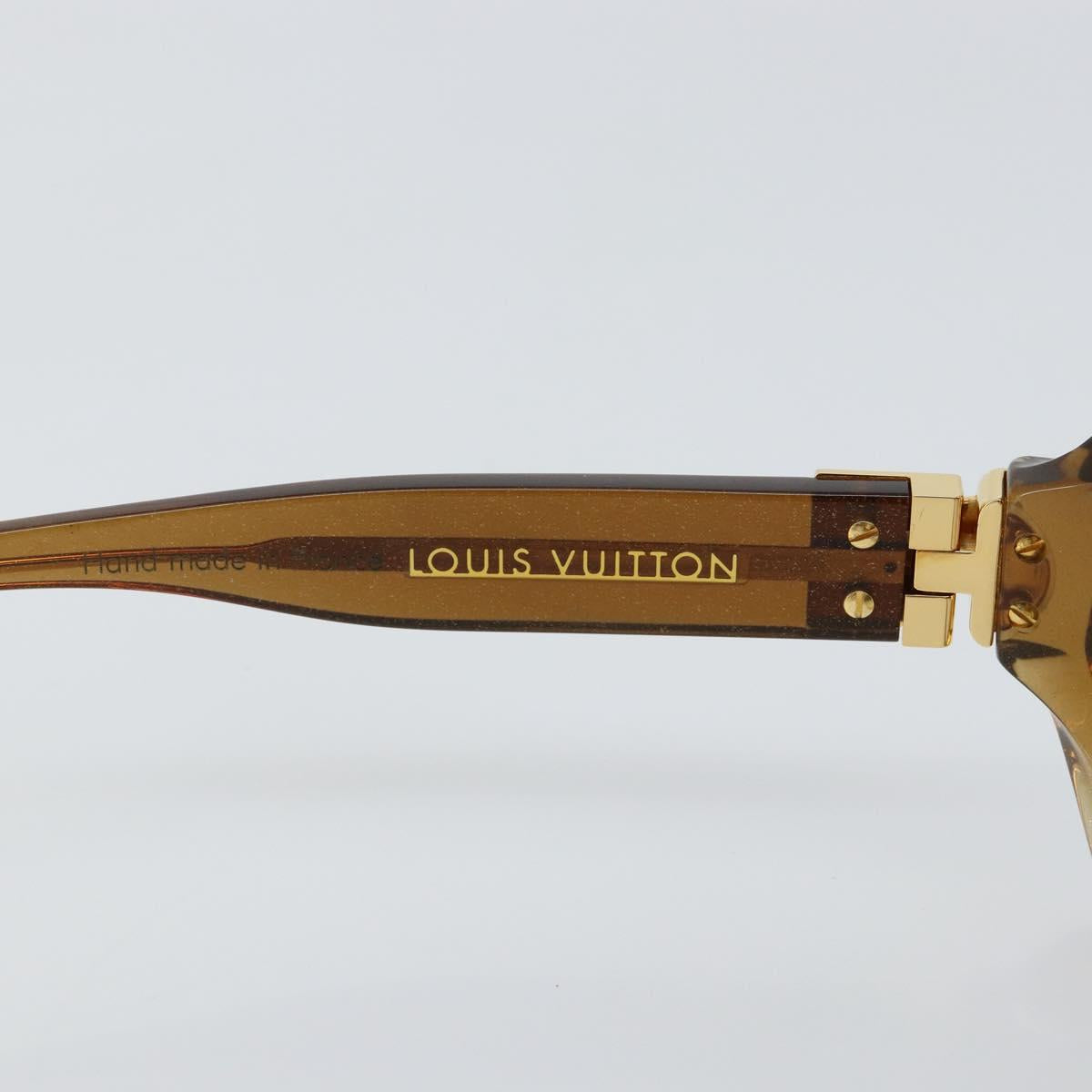 LOUIS VUITTON Sunglasses plastic Brown Z0094E LV Auth bs29542