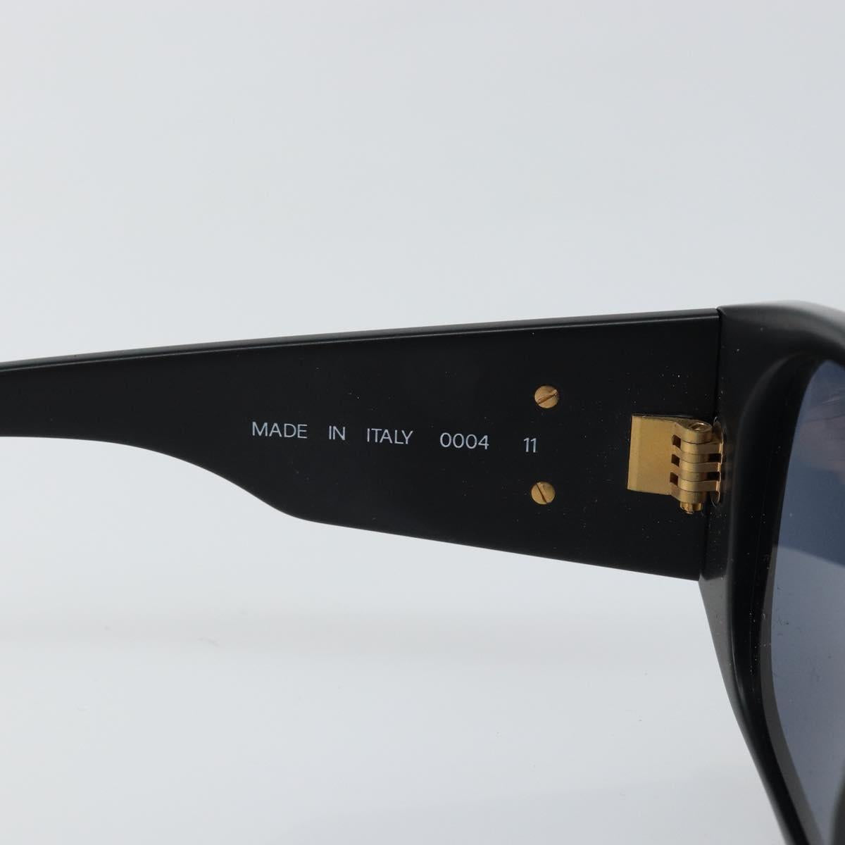CHANEL COCO Mark Sunglasses plastic Black CC Auth bs29543V