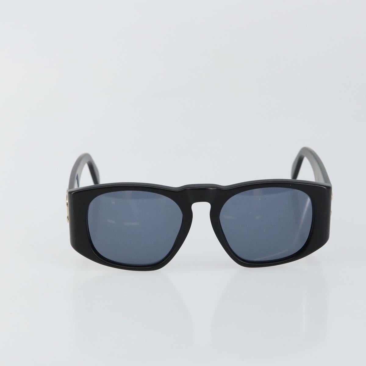 CHANEL COCO Mark Sunglasses plastic Black CC Auth bs29543V