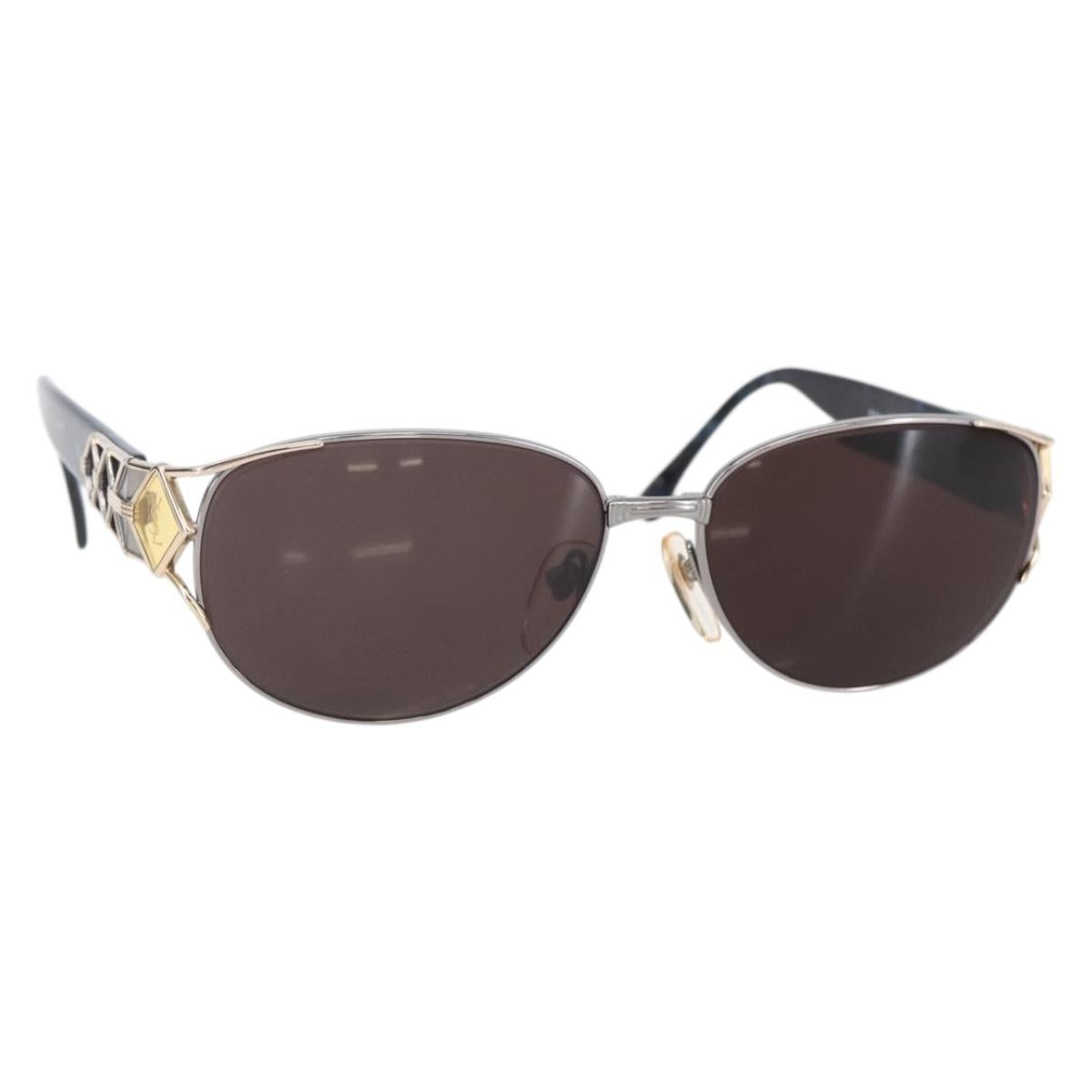 SAINT LAURENT Sunglasses plastic Blue Auth bs29545