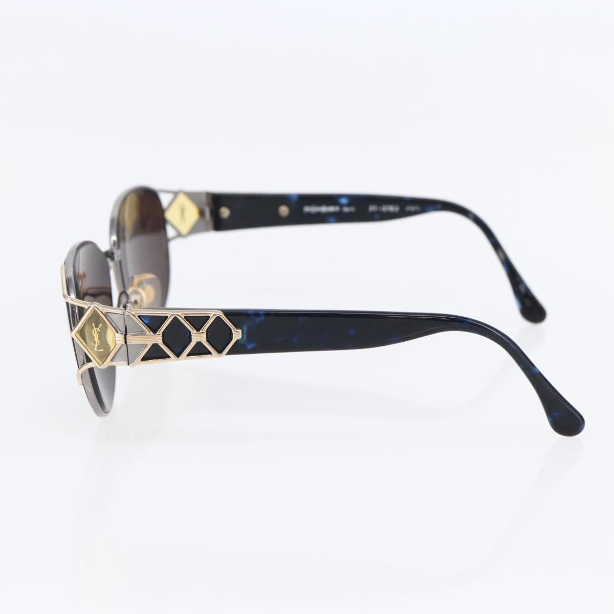 SAINT LAURENT Sunglasses plastic Blue Auth bs29545