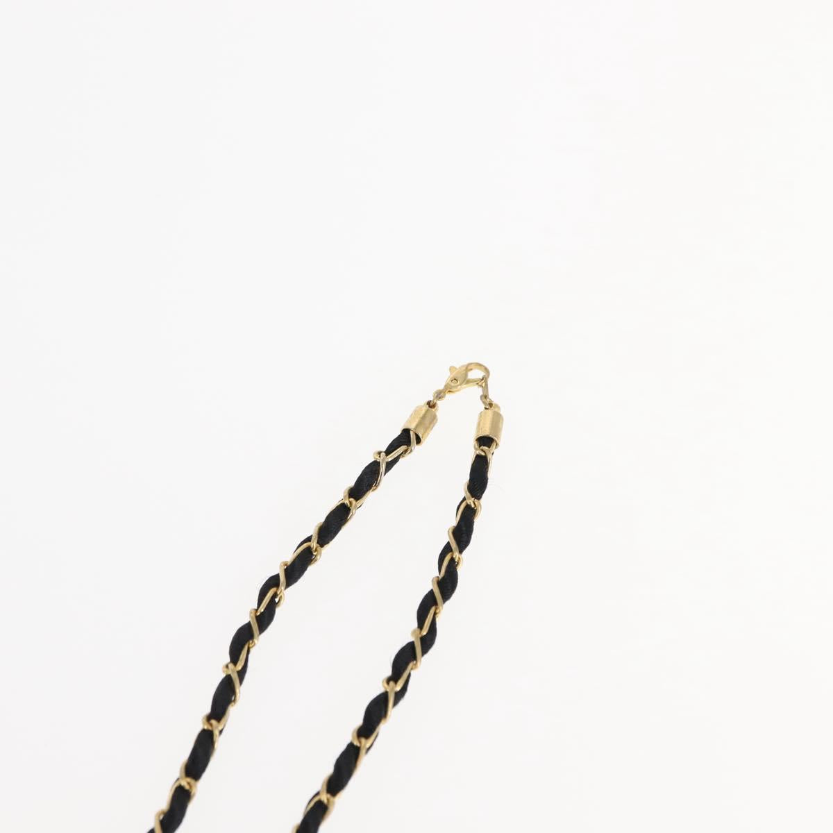 CHANEL Perfume No. 19 Necklace metal Gold CC Auth bs29546