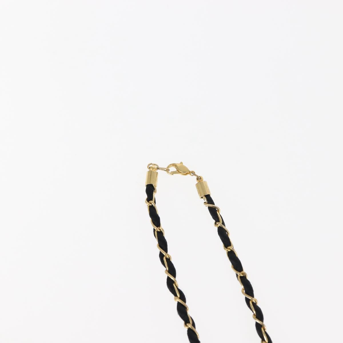 CHANEL Perfume No. 19 Necklace metal Gold CC Auth bs29546