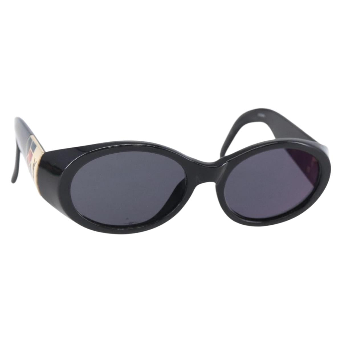 SAINT LAURENT Sunglasses plastic Black Auth bs29548