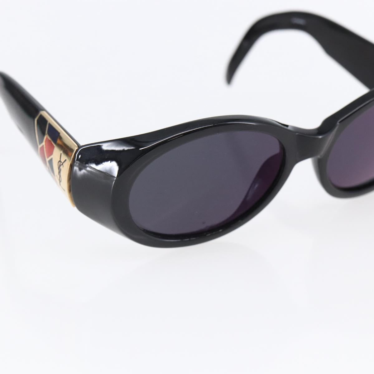 SAINT LAURENT Sunglasses plastic Black Auth bs29548