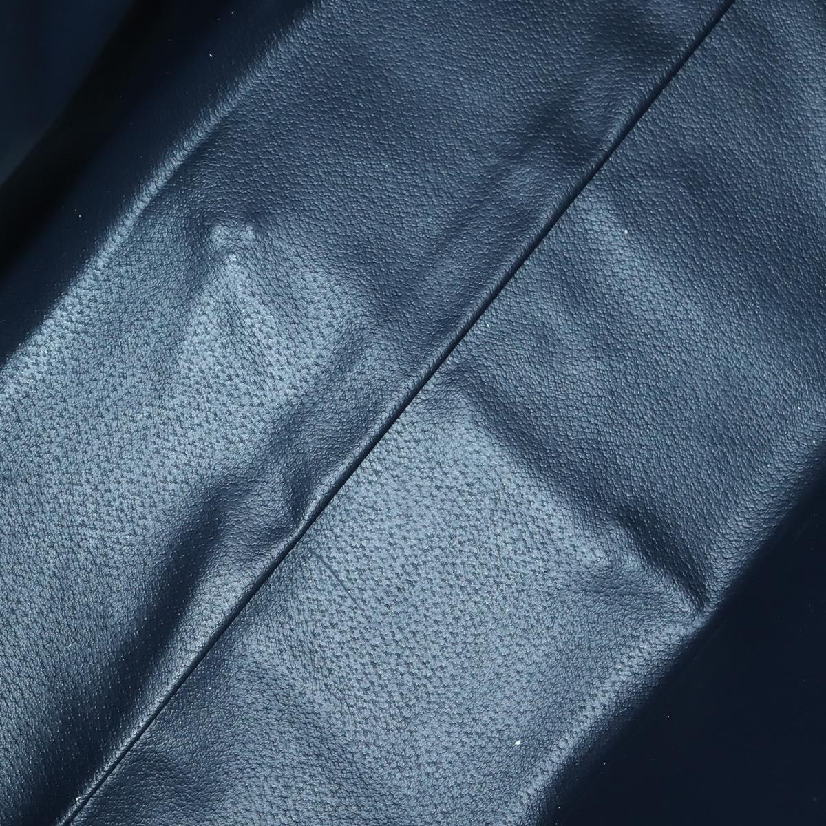 Burberrys Boston Bag PVC Canvas 2Set Navy Green Auth bs29550