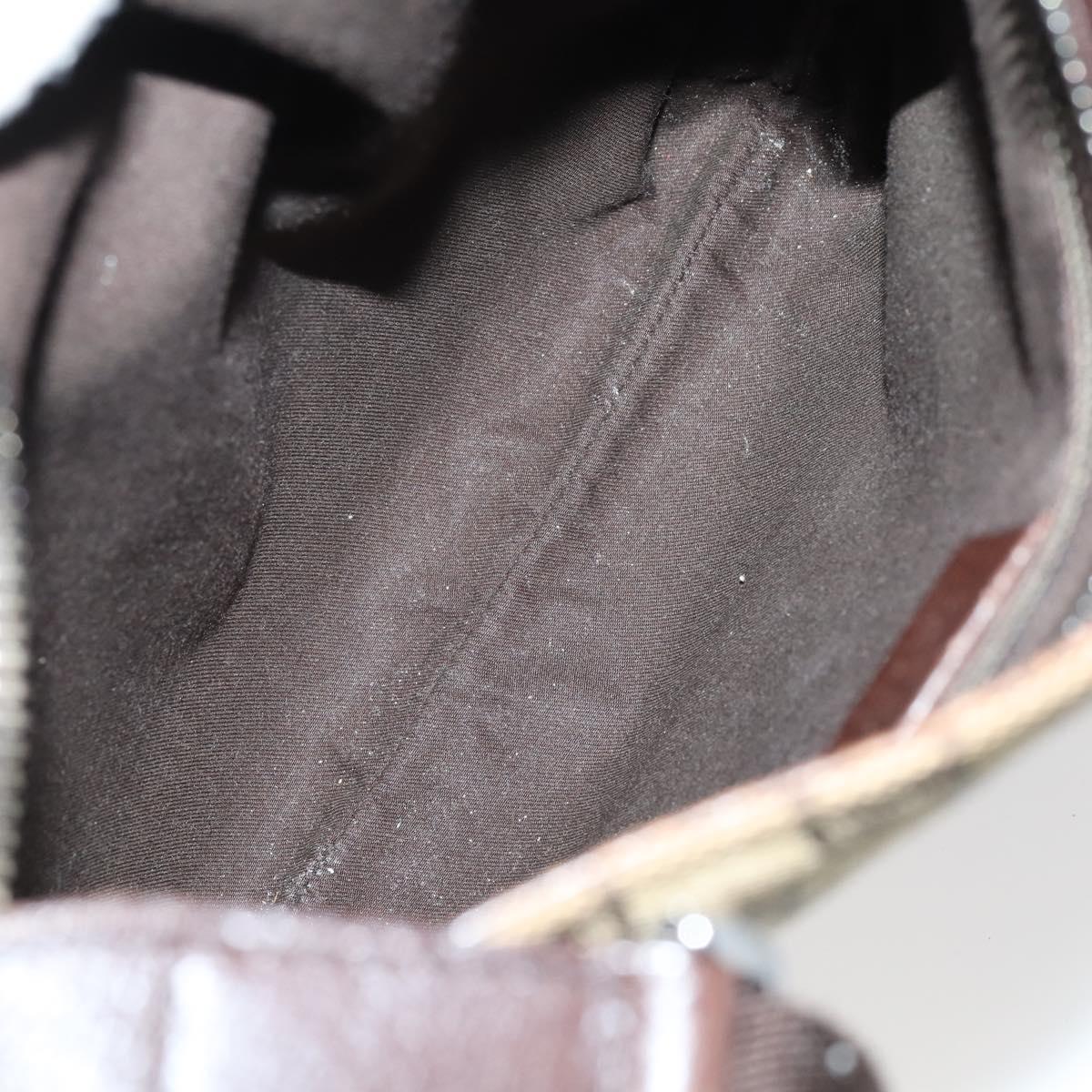 GUCCI GG Canvas Shoulder Bag PVC nylon 5Set Black Beige Brown Auth bs29551