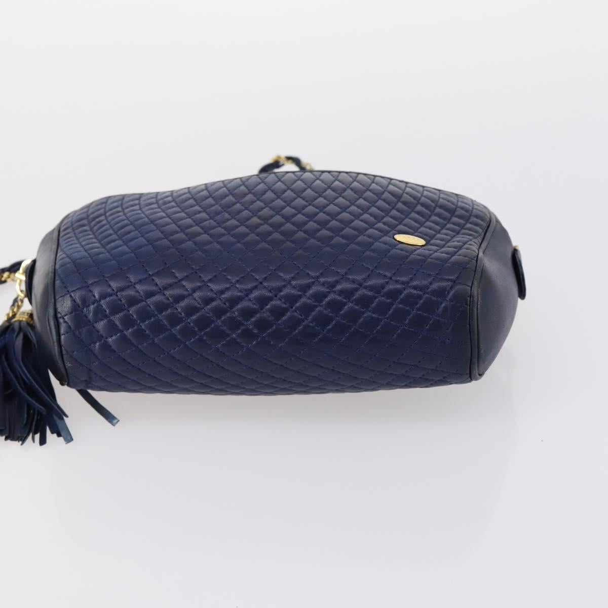 BALLY Hand Bag Leather PVC 4Set Black Red Navy Auth bs29555