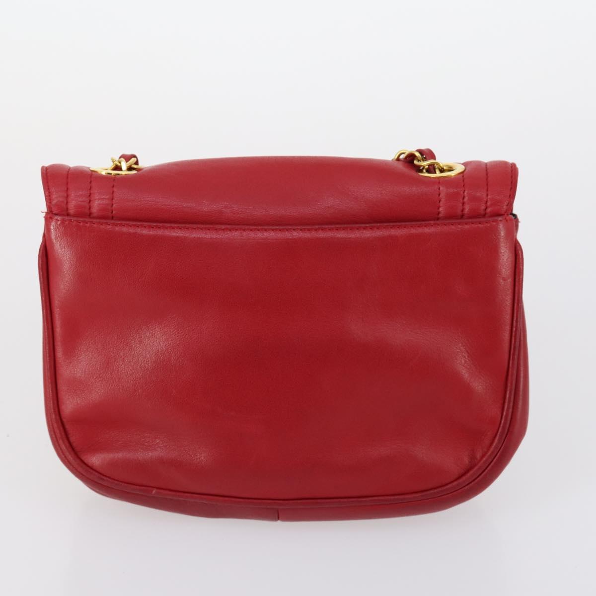 BALLY Hand Bag Leather PVC 4Set Black Red Navy Auth bs29555