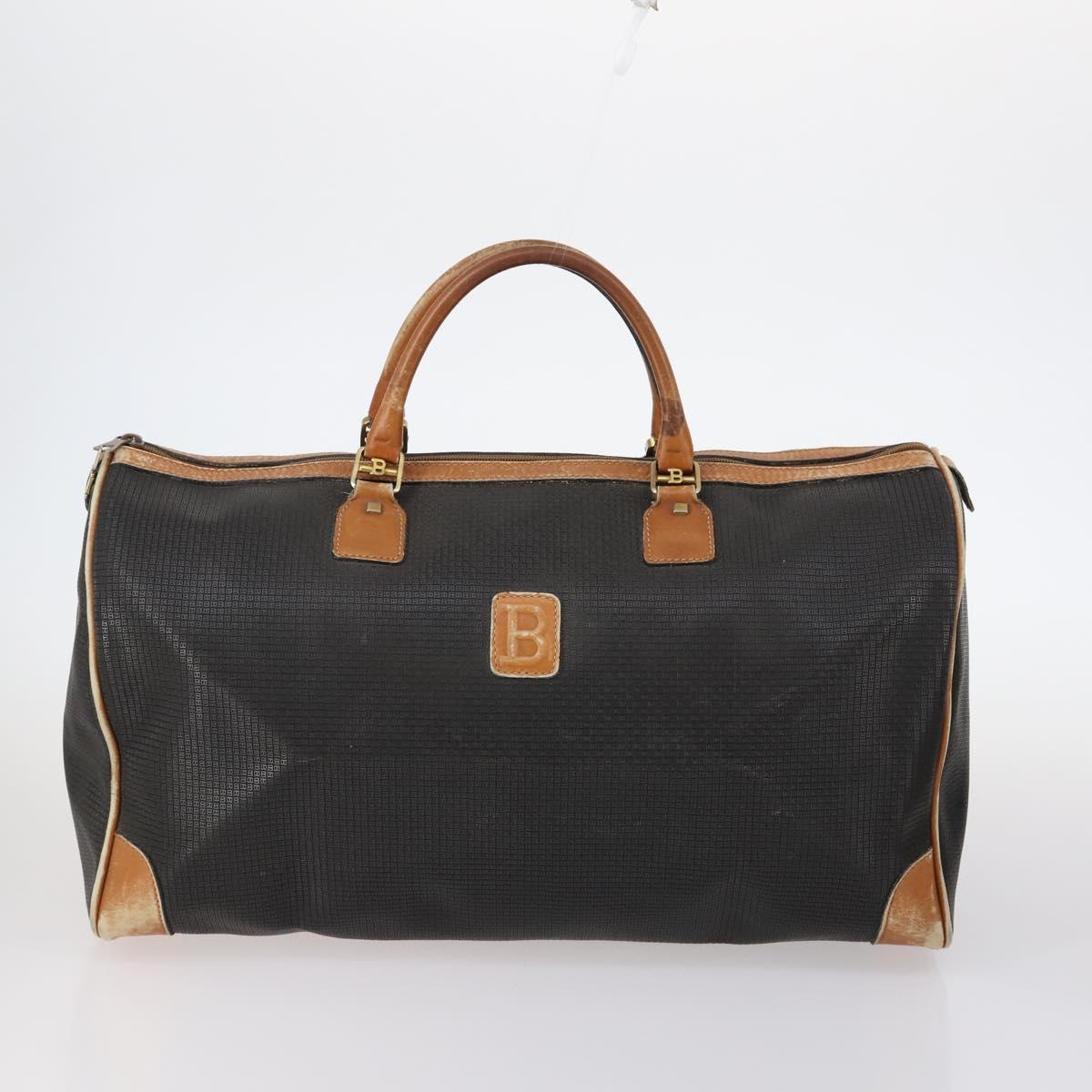 BALLY Hand Bag Leather PVC 4Set Black Red Navy Auth bs29555