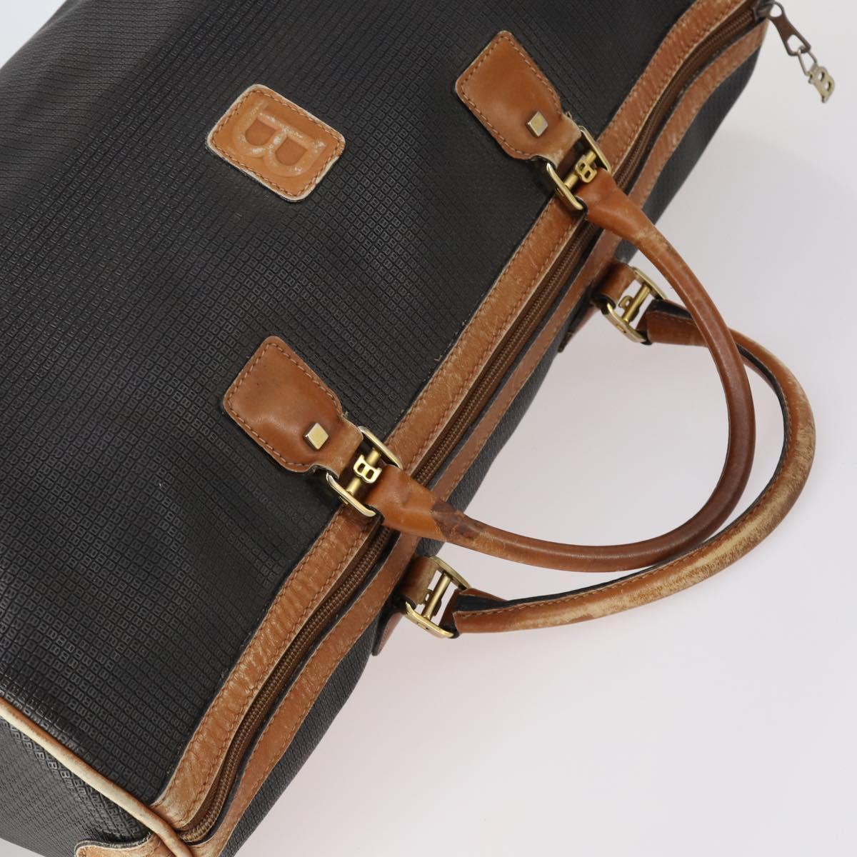 BALLY Hand Bag Leather PVC 4Set Black Red Navy Auth bs29555