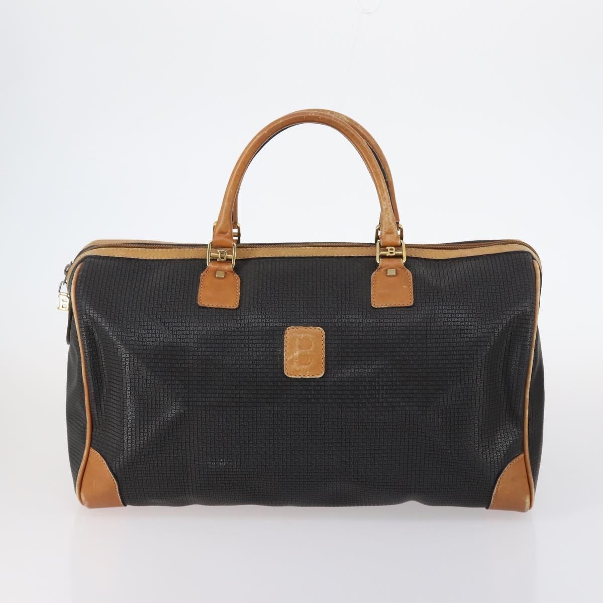 BALLY Hand Bag Leather PVC 4Set Black Red Navy Auth bs29555