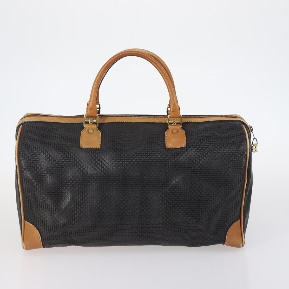 BALLY Hand Bag Leather PVC 4Set Black Red Navy Auth bs29555