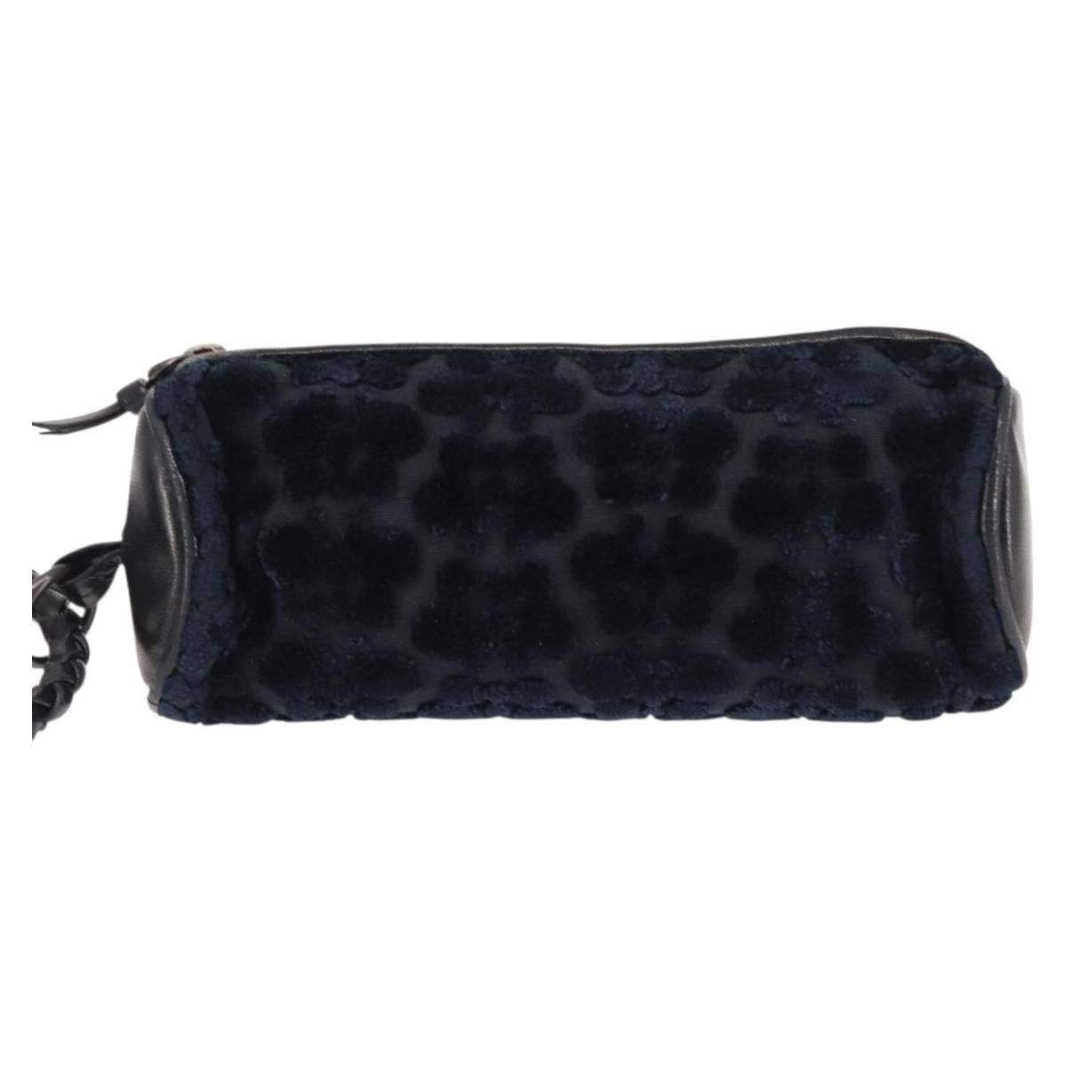 BOTTEGAVENETA 4 Hooks Pouch Leather Navy Auth bs29559