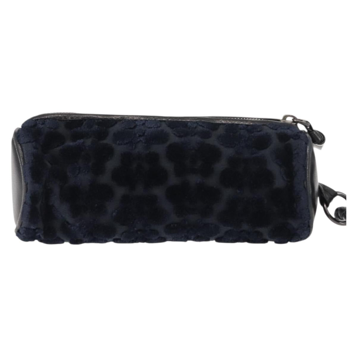 BOTTEGAVENETA 4 Hooks Pouch Leather Navy Auth bs29559