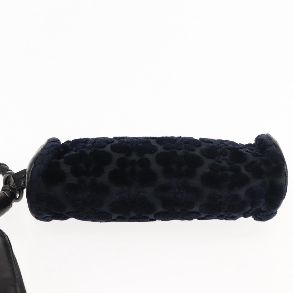 BOTTEGAVENETA 4 Hooks Pouch Leather Navy Auth bs29559