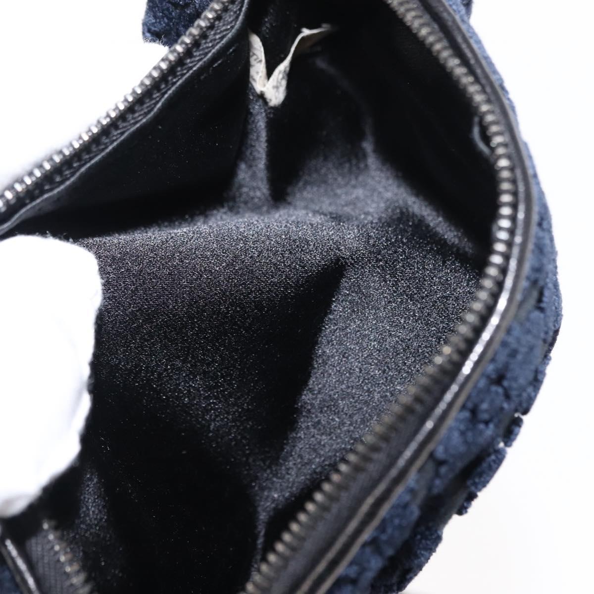 BOTTEGAVENETA 4 Hooks Pouch Leather Navy Auth bs29559