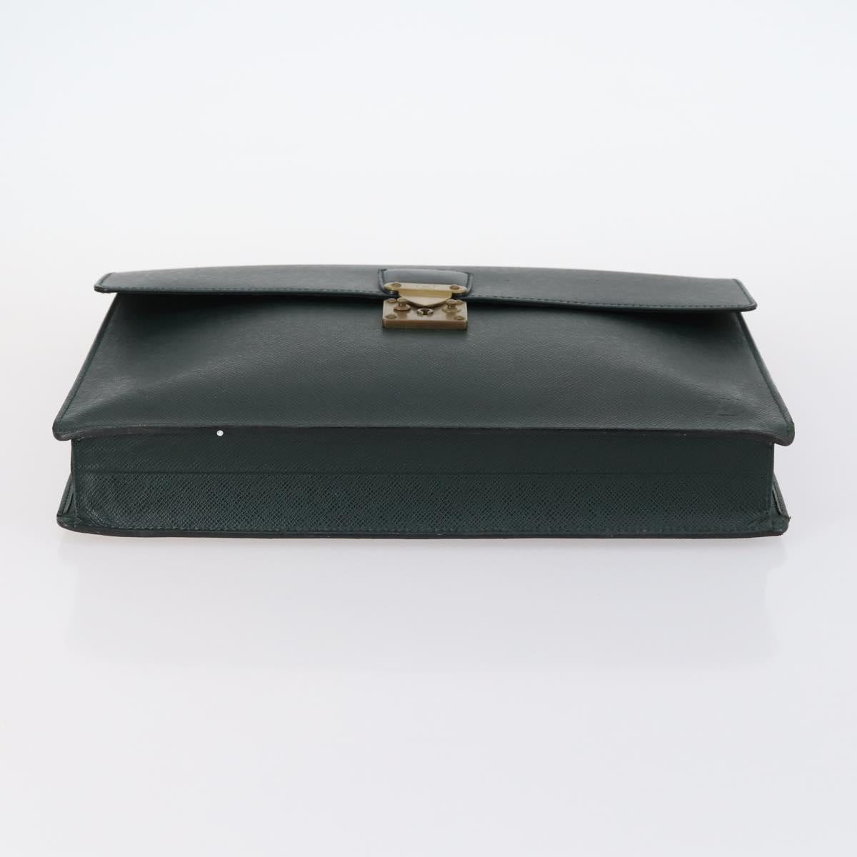 LOUIS VUITTON Monogram Taiga Hand Bag 2Set Green LV Auth bs29562