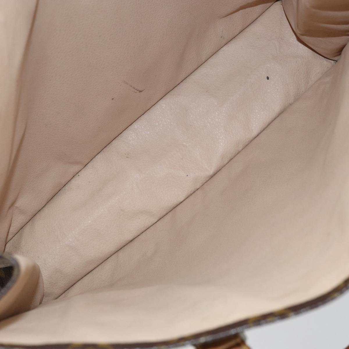 LOUIS VUITTON Monogram Sac Plat Hand Bag M51140 LV Auth bs29566