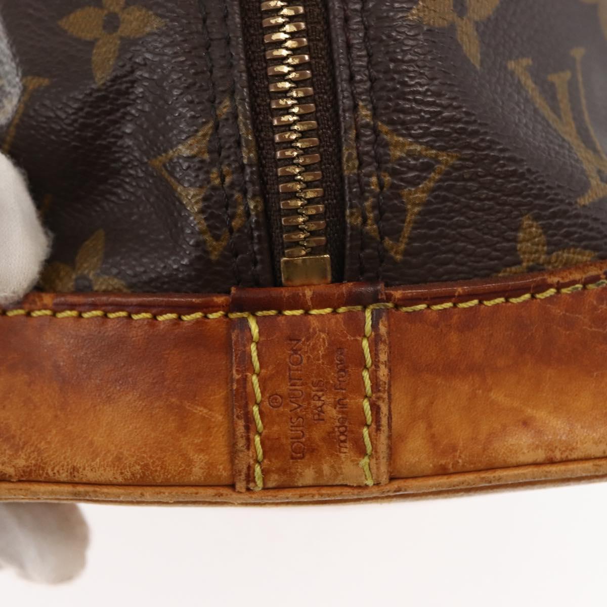 LOUIS VUITTON Monogram Alma Hand Bag M51130 LV Auth bs29568