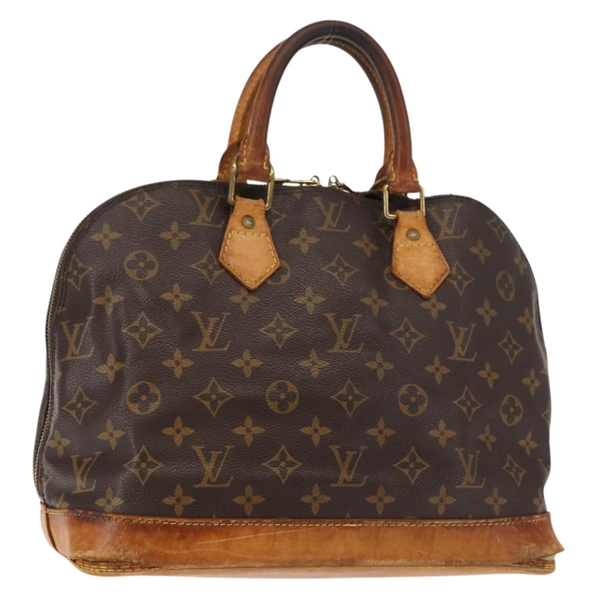 LOUIS VUITTON Monogram Alma Hand Bag M51130 LV Auth bs29568