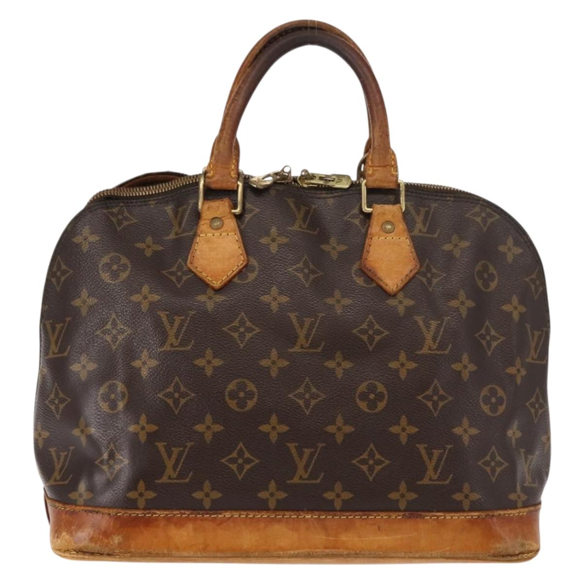 LOUIS VUITTON Monogram Alma Hand Bag M51130 LV Auth bs29568