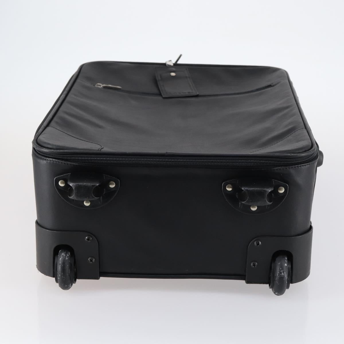 LOEWE Suitcase Nylon Black Silver Auth bs29570