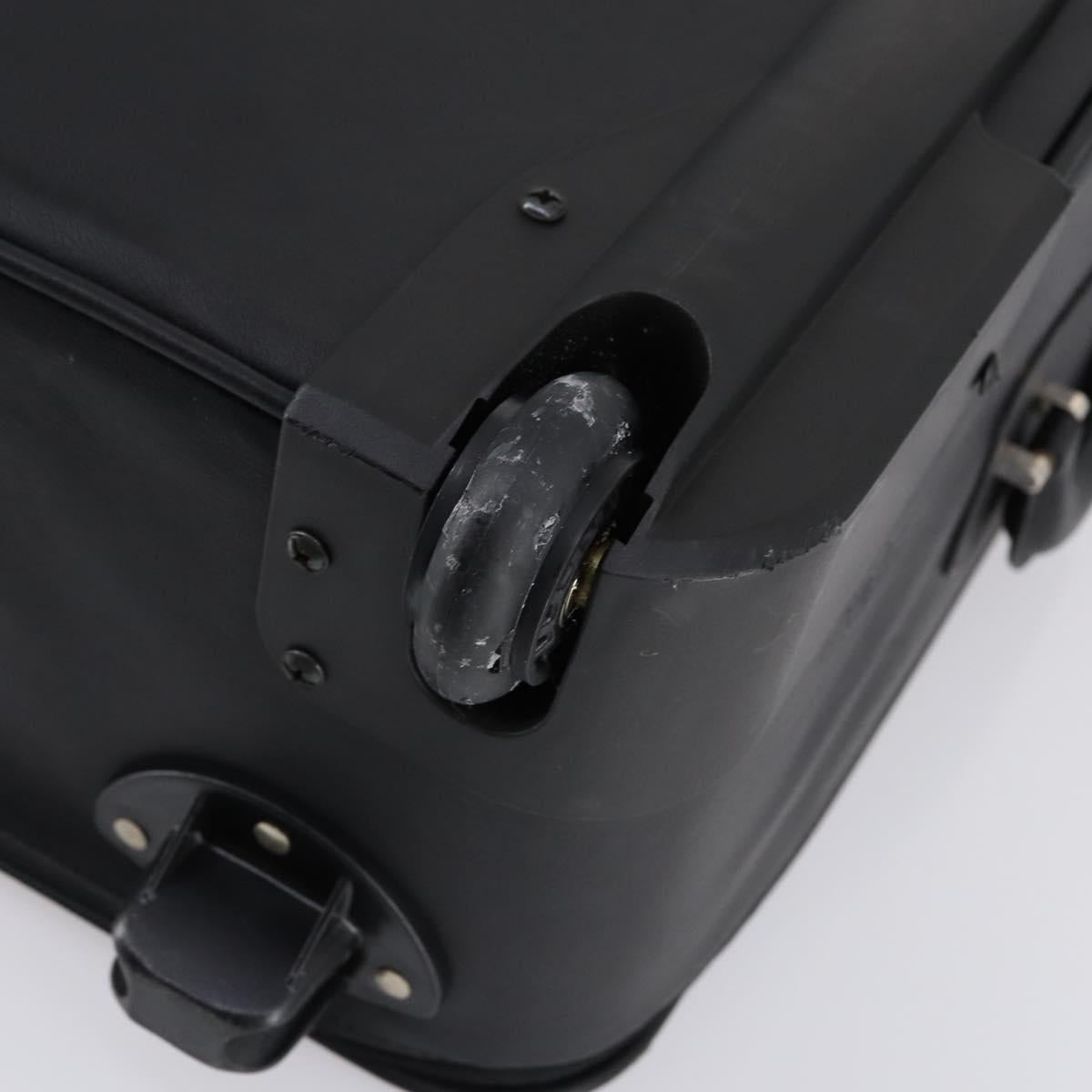 LOEWE Suitcase Nylon Black Silver Auth bs29570