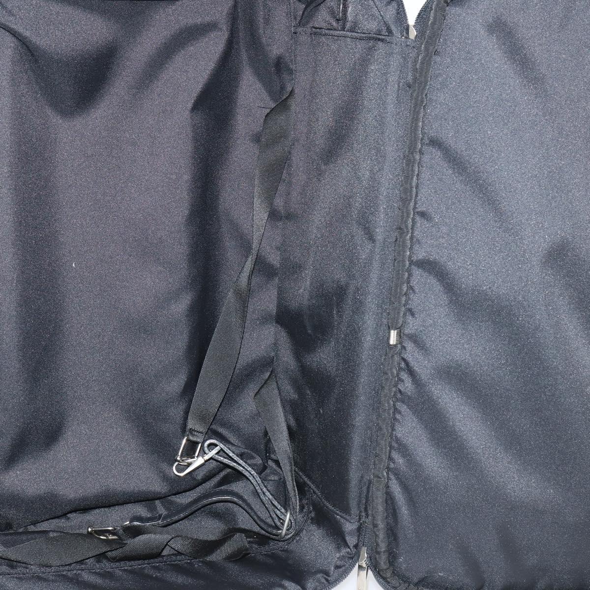 LOEWE Suitcase Nylon Black Silver Auth bs29570