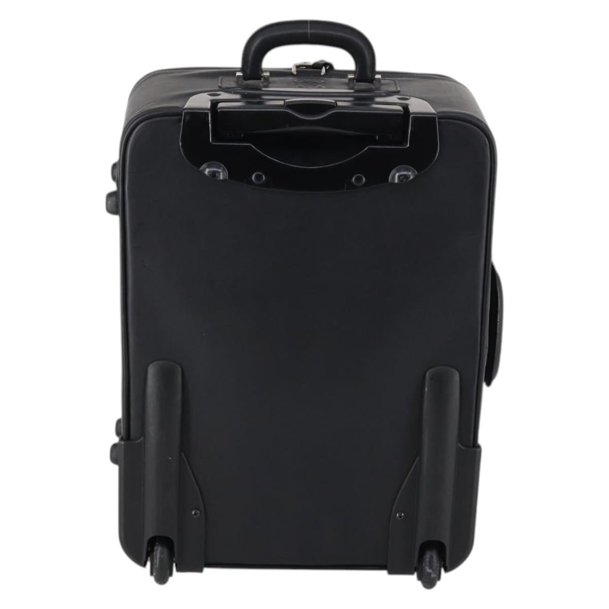 LOEWE Suitcase Nylon Black Silver Auth bs29570