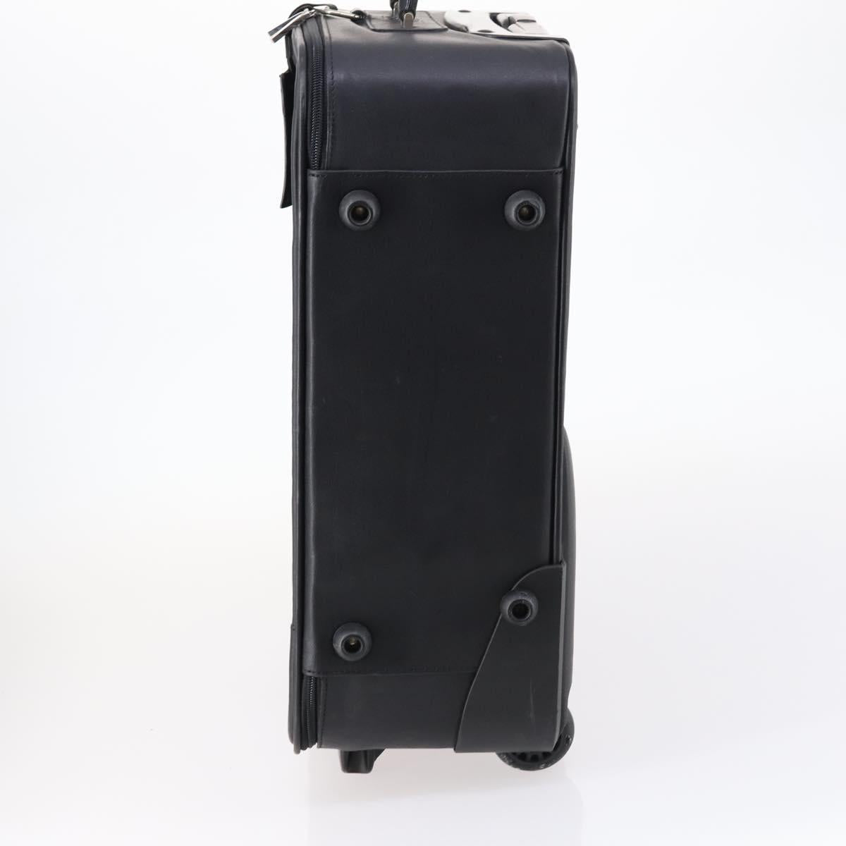 LOEWE Suitcase Nylon Black Silver Auth bs29570