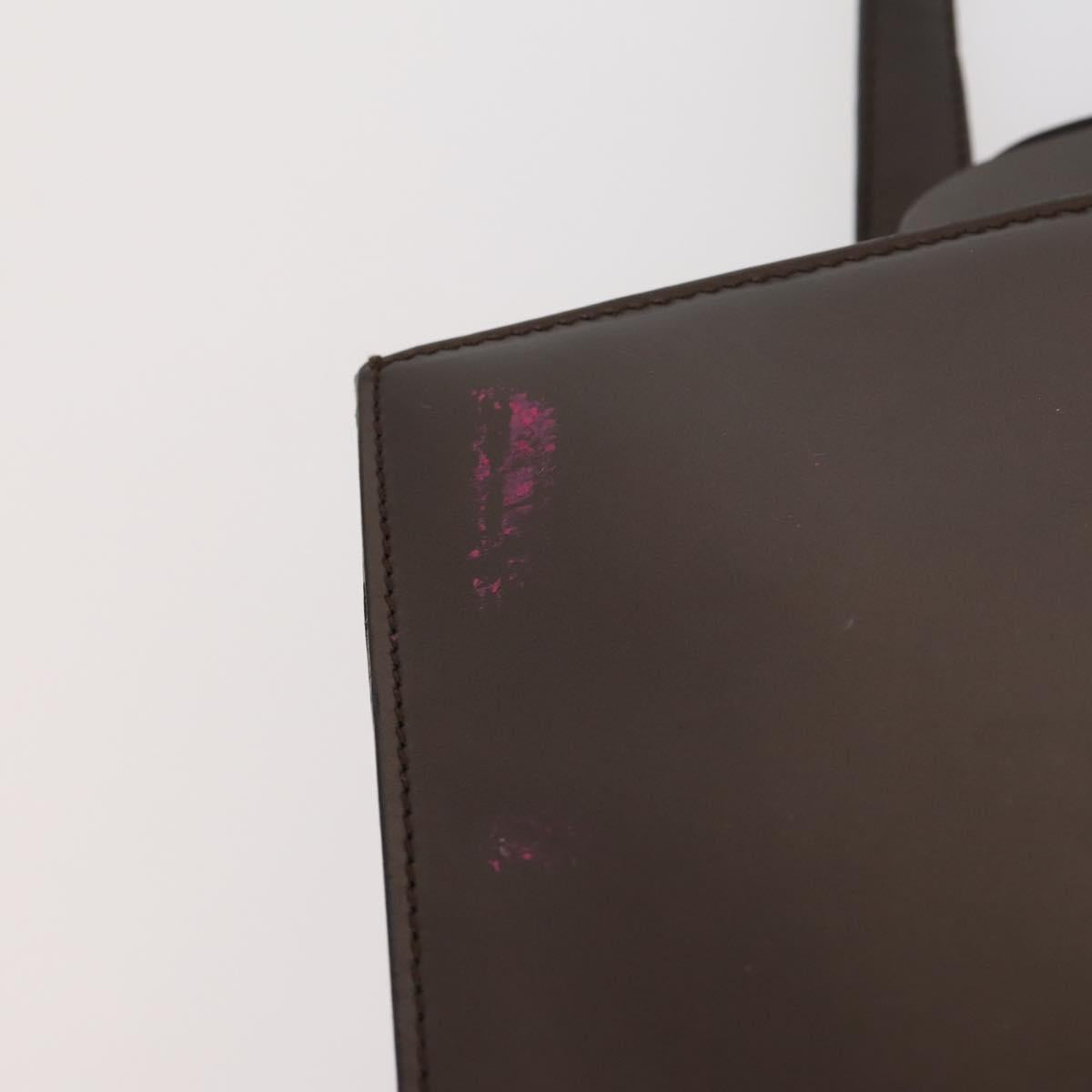 BURBERRY Tote Bag Leather 5Set Beige Brown Auth bs29571