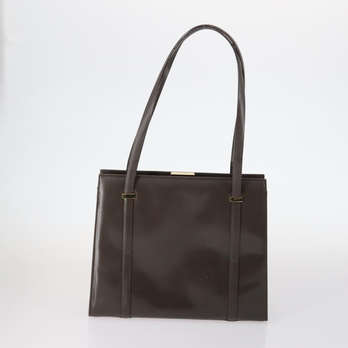 BURBERRY Tote Bag Leather 5Set Beige Brown Auth bs29571