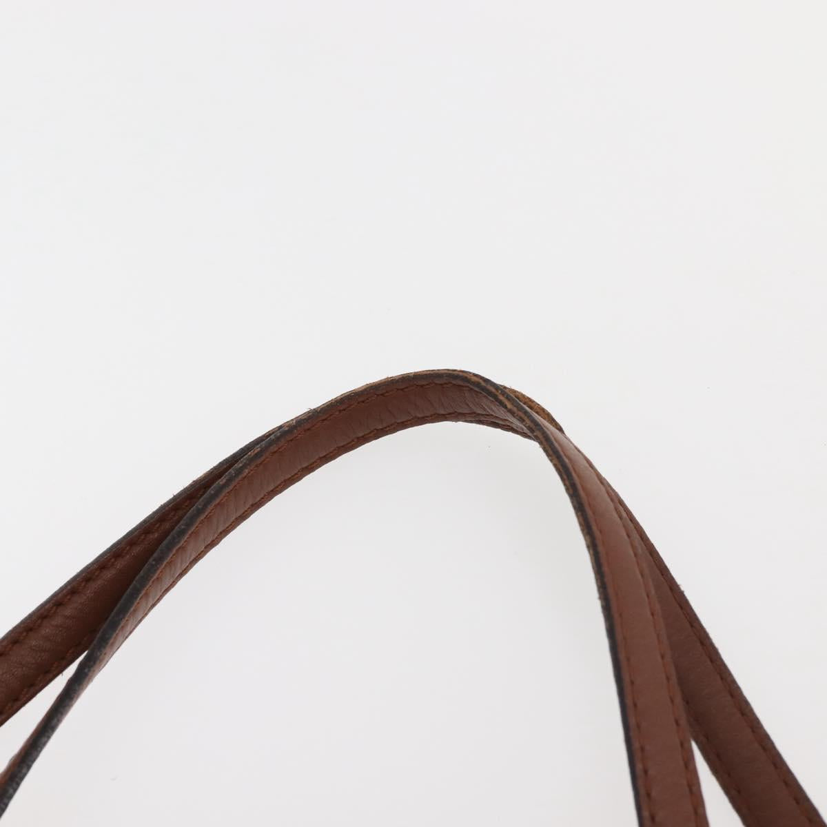 Chloe Tote Bag Leather Brown Gold Auth bs29573