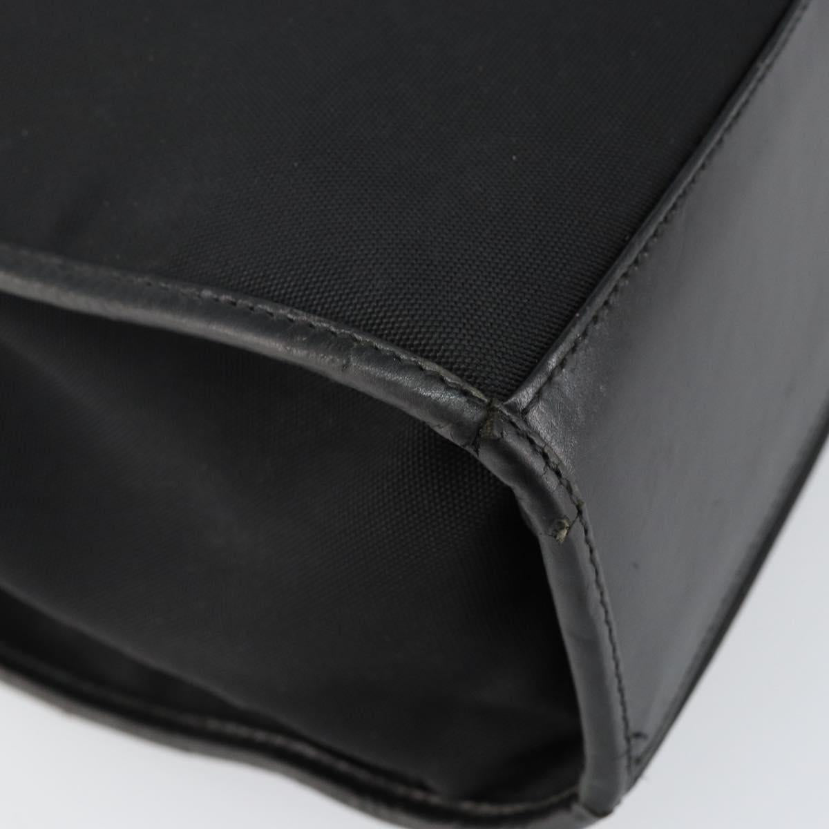 GUCCI Jackie Tote Bag Nylon Black Silver 002 1064 3444 Auth bs29574