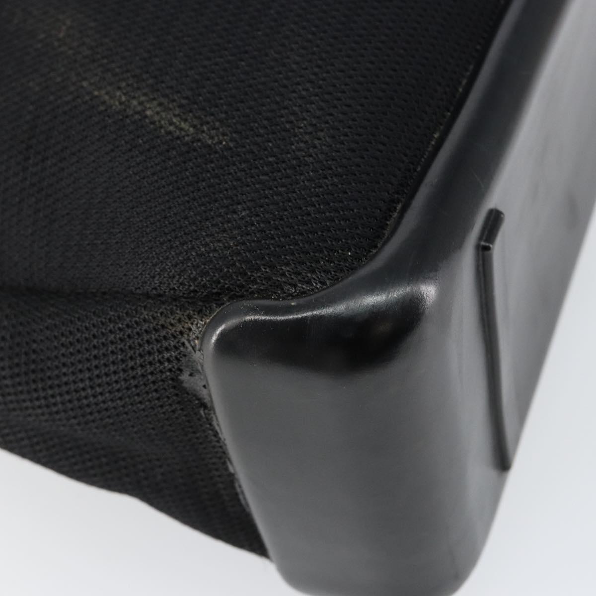 PRADA Sports Shoulder Bag Canvas Black Silver Auth bs29584