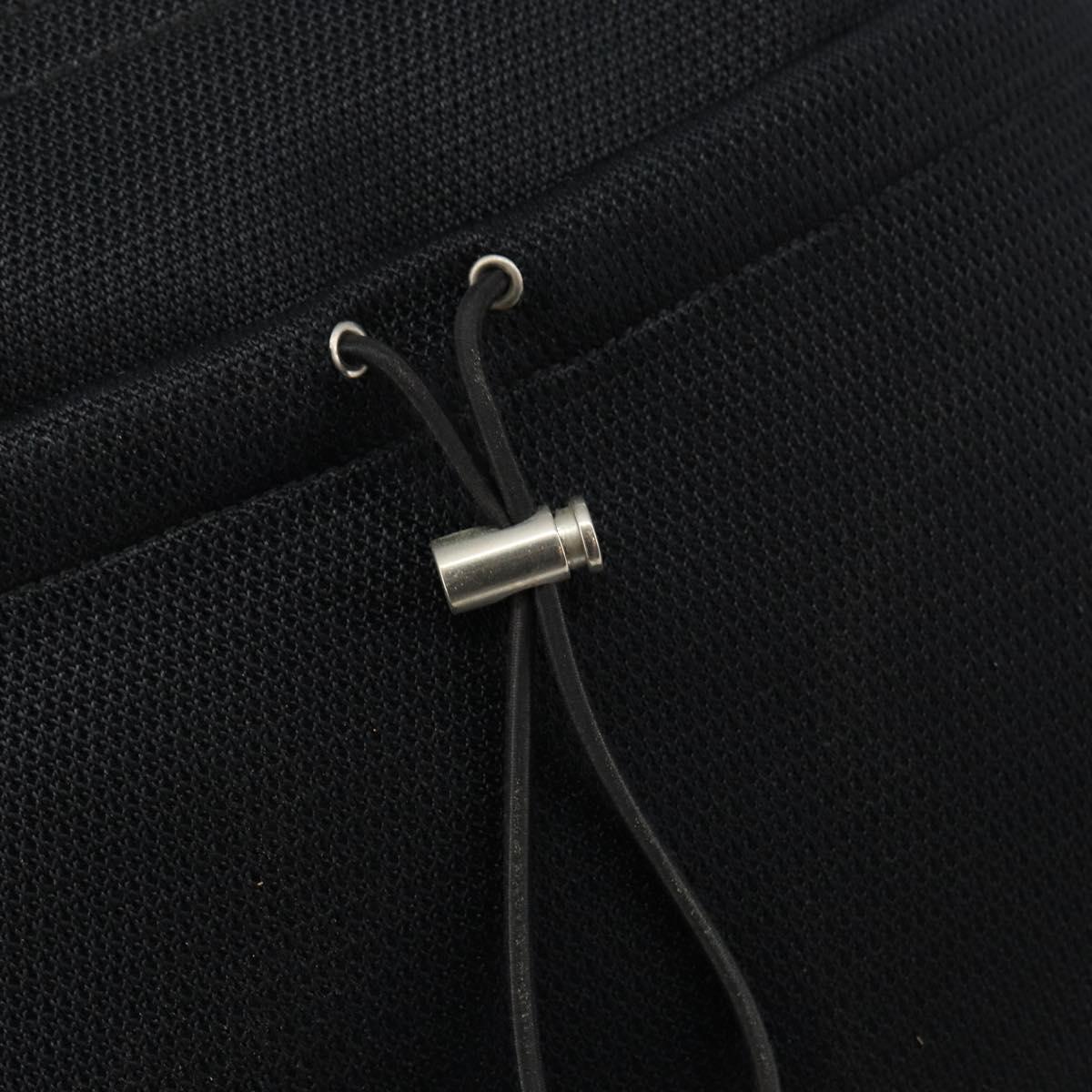 PRADA Sports Shoulder Bag Canvas Black Silver Auth bs29584