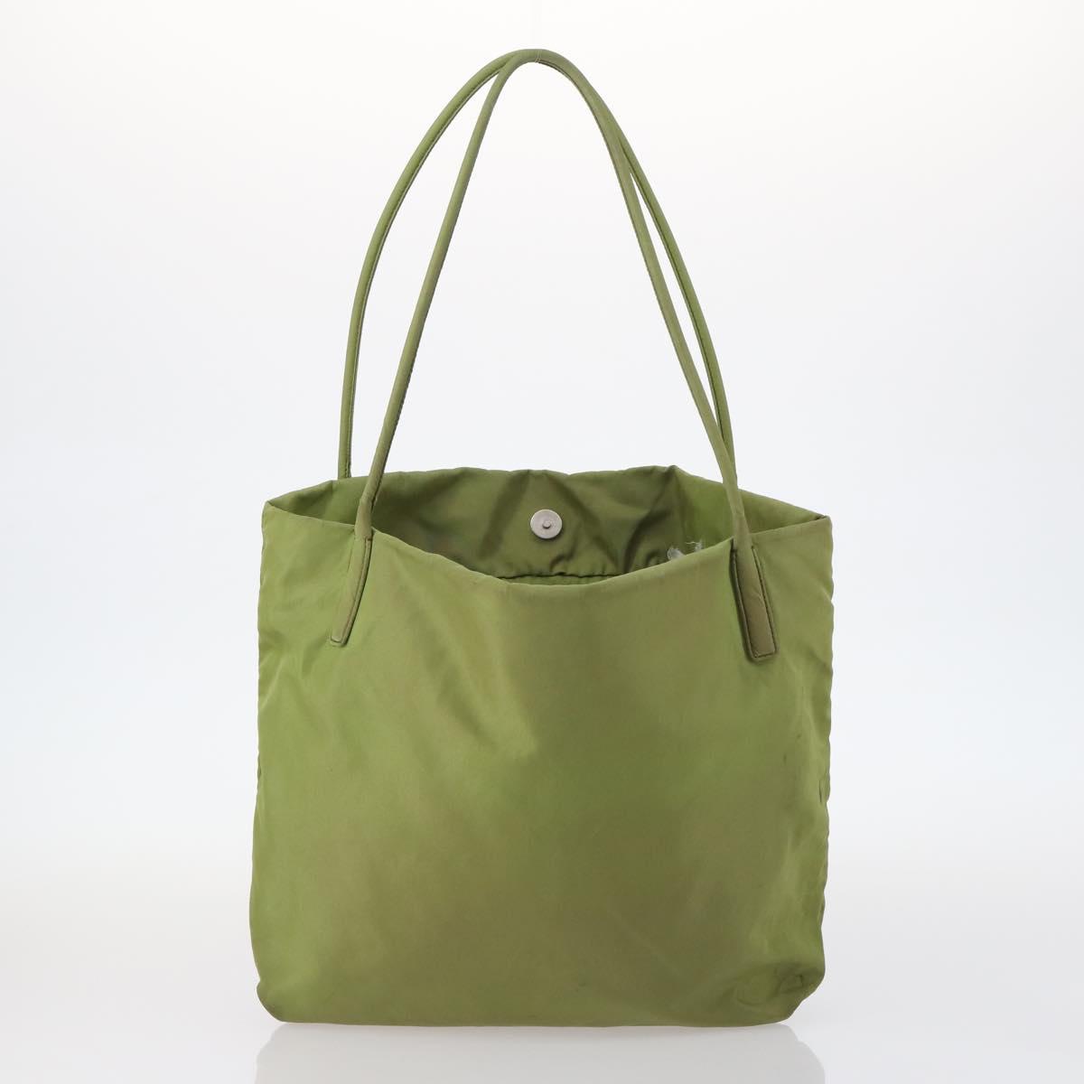 PRADA Hand Bag Nylon 4Set Beige Khaki Brown Auth bs29585