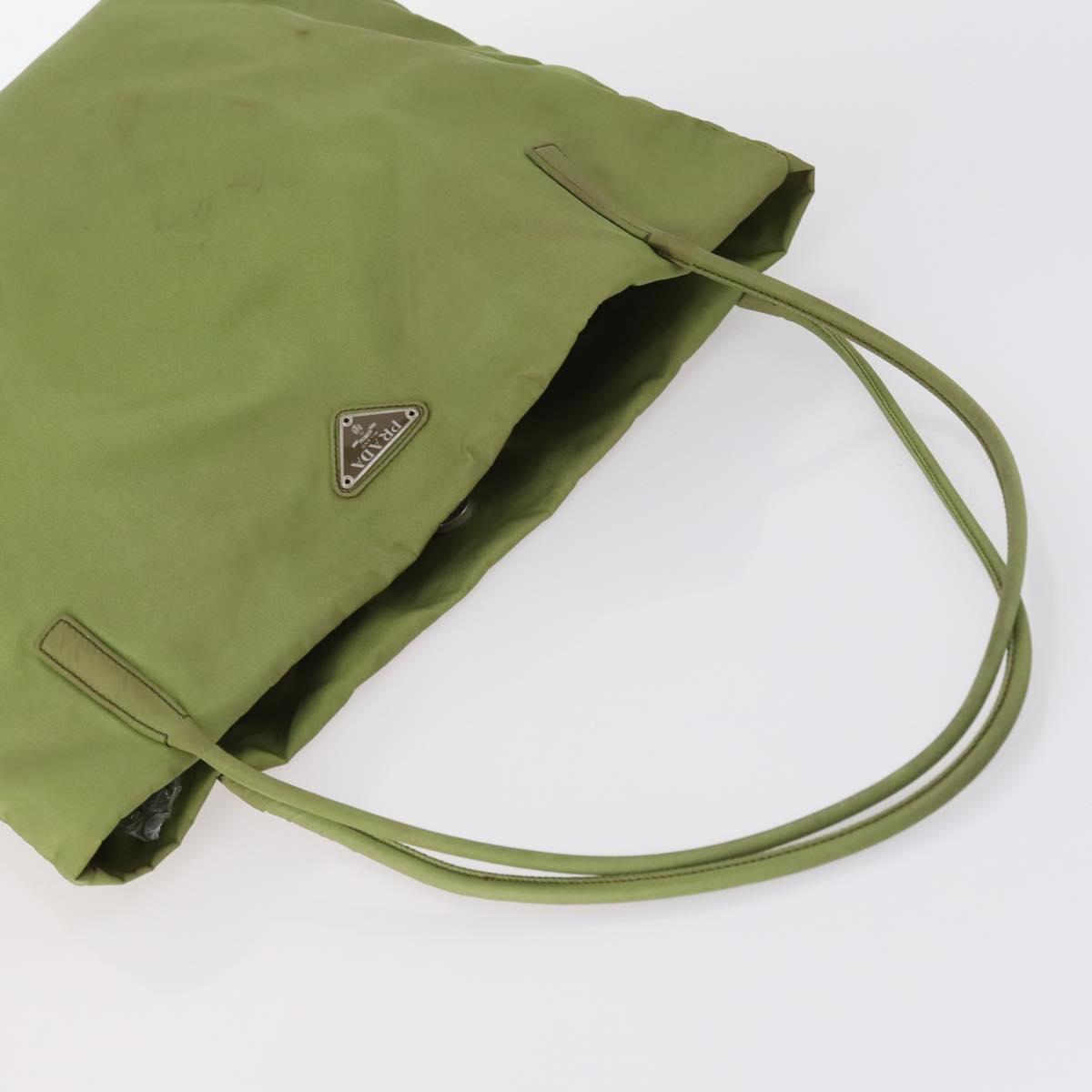 PRADA Hand Bag Nylon 4Set Beige Khaki Brown Auth bs29585