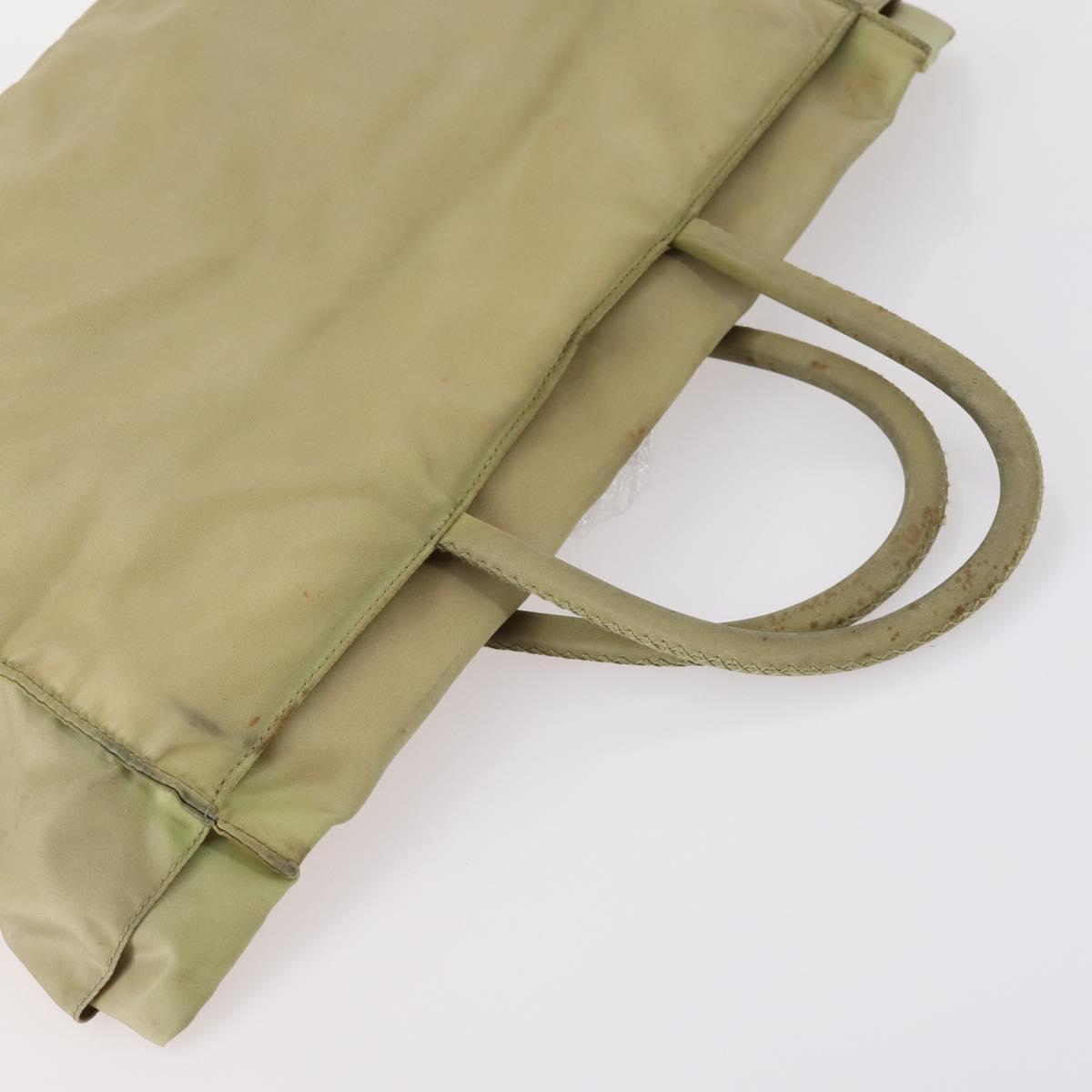 PRADA Hand Bag Nylon 4Set Beige Khaki Brown Auth bs29585