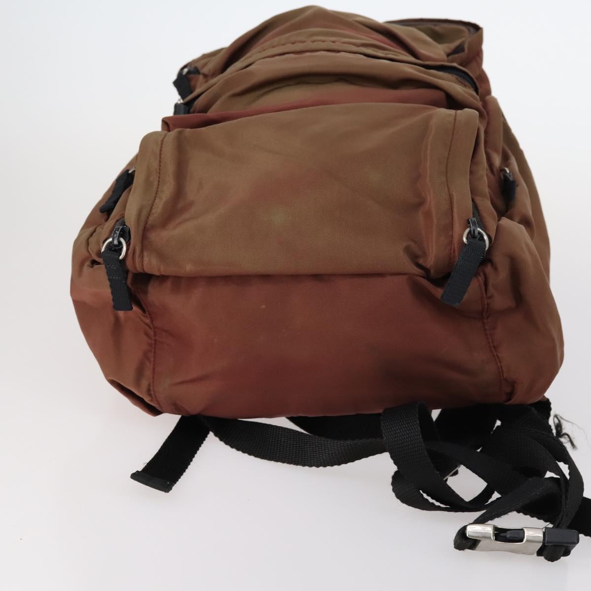 PRADA Hand Bag Nylon 4Set Beige Khaki Brown Auth bs29585